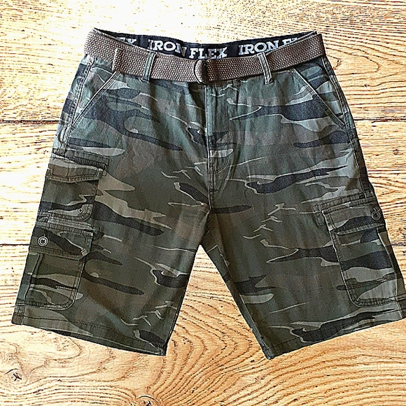 Iron Flex Shorts Iron Flex Camo Cargo Shorts Poshmark
